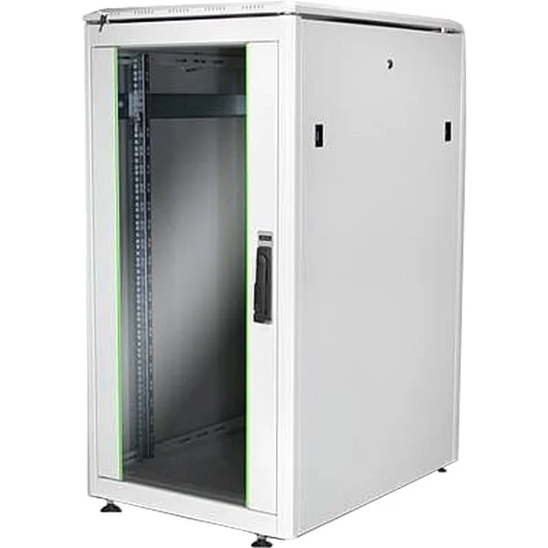 Digitus 483-mm-Netzwerkschrank, 22HE, IT-Schrank (hellgrau, 22 Höheneinheiten)