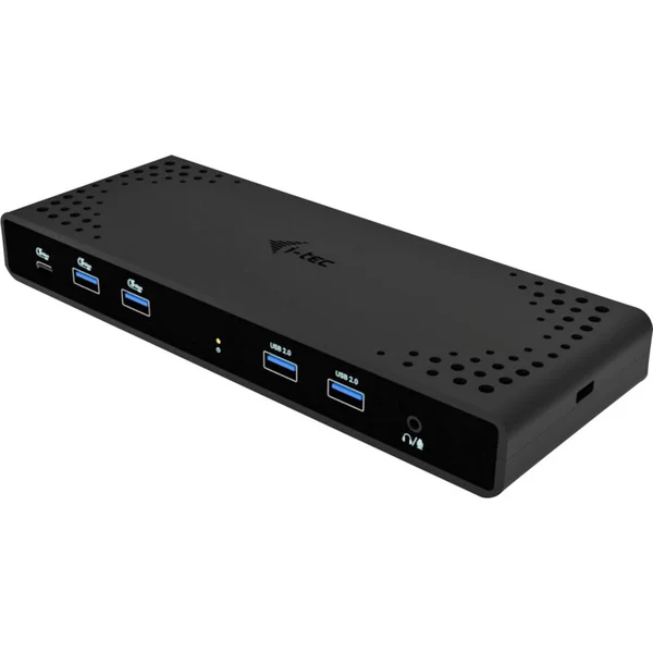 i-tec Universal Dual 4K Display Docking Station Power Delivery 85W, Dockingstation (schwarz, Anschluss per USB-C, inkl. USB-C-Ladegerät 100 W)