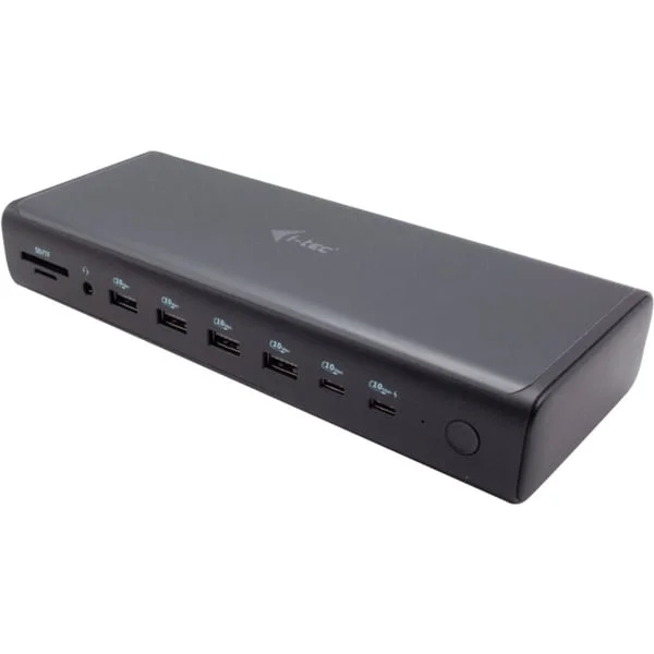 i-tec Universal 6x 4K/60Hz Display Docking Station Power Delivery 140W, Dockingstation (schwarz, Anschluss per USB-C/Thunderbolt 3/4)