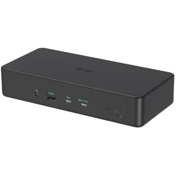 i-tec USB 3.0 / USB-C / Thunderbolt 3 Professional Dual 4K Display Docking Station Gen2 Power Delivery 100W, Dockingstation (schwarz, Anschluss per USB/Thunderbolt 3/4)