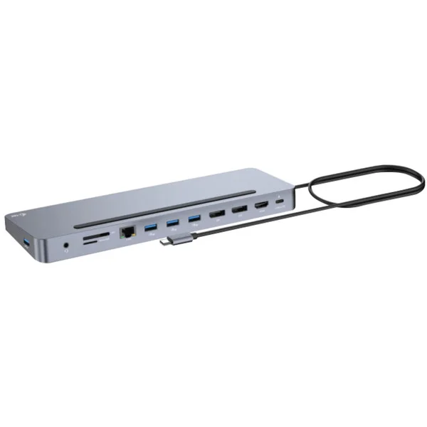 i-tec USB-C Metal Ergonomic Triple 4K Docking Station, Dockingstation (HDMI, DP, USB-C, PD)