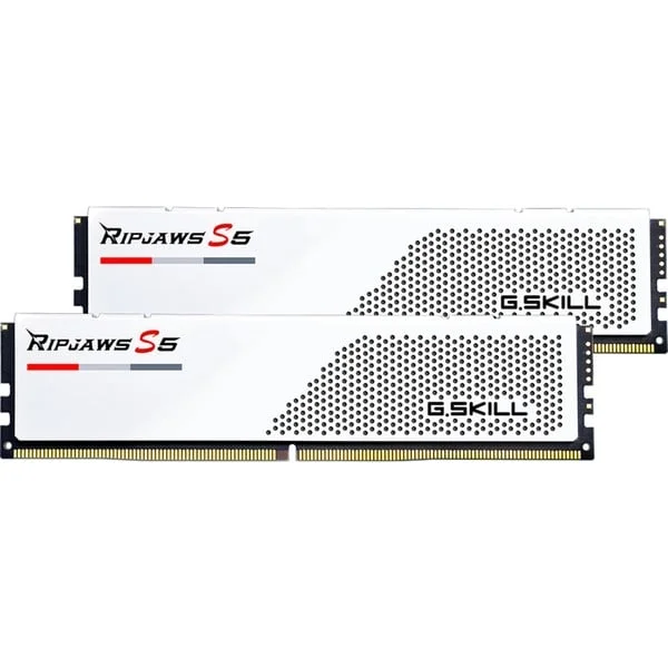 G.Skill DIMM 32 GB DDR5-5600 (2x 16 GB) Dual-Kit, Arbeitsspeicher (weiß, F5-5600J4040C16GX2-RS5W, Ripjaws S5, INTEL XMP)