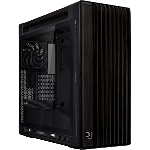 ASUS PROART PA602 WOOD EDITION , Tower-Gehäuse (schwarz, Tempered Glass)