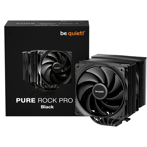 be quiet! Pure Rock Pro 3 Black, CPU-Kühler (schwarz, 120 mm)