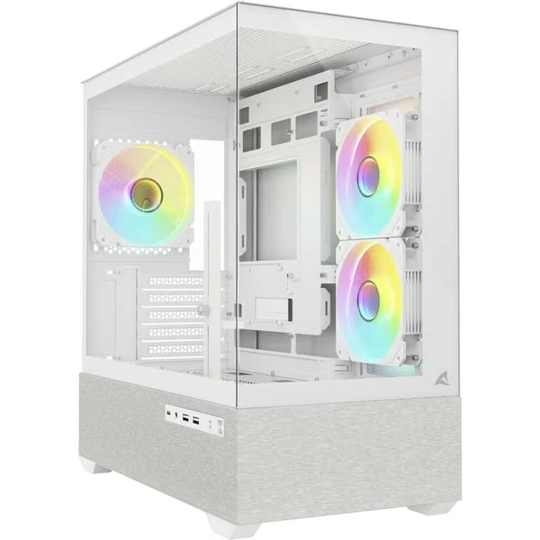 Sharkoon MK7 ARGB , Tower-Gehäuse (weiß, Tempered Glass x 2)