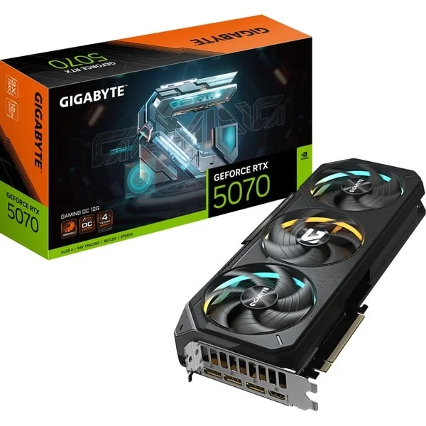 GIGABYTE GeForce RTX 5070 Gaming OC, Grafikkarte (DLSS 5, 3x DisplayPort, 1x HDMI 2.1)