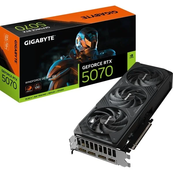 GIGABYTE GeForce RTX 5070 WINDFORCE OC SFF 12G, Grafikkarte (DLSS 5, 3x DisplayPort, 1x HDMI 2.1)