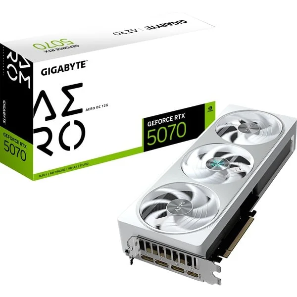 GIGABYTE GeForce RTX 5070 AERO OC, Grafikkarte (DLSS 5, 3x DisplayPort, 1x HDMI 2.1)