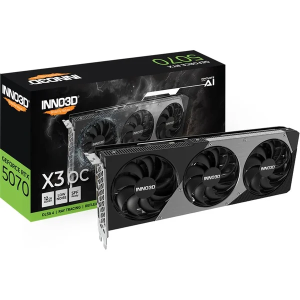 INNO3D GeForce RTX 5070 X3 OC, Grafikkarte (DLSS 5, 3x DisplayPort, 1x HDMI 2.1)