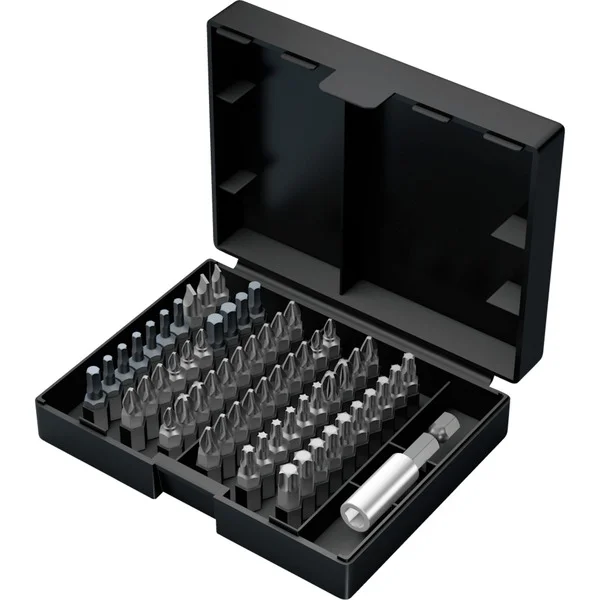 Wera Bit-Safe 61 Universal 3, 61-teilig, Bit-Satz (schwarz/grün, inkl. Bit-Halter, 1/4")