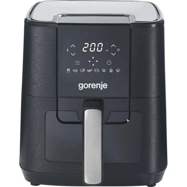 gorenje Heißluftfritteuse AF1350DWB (schwarz, 1.350 Watt, Korb 5,4 Liter, mit Sichtfenster)