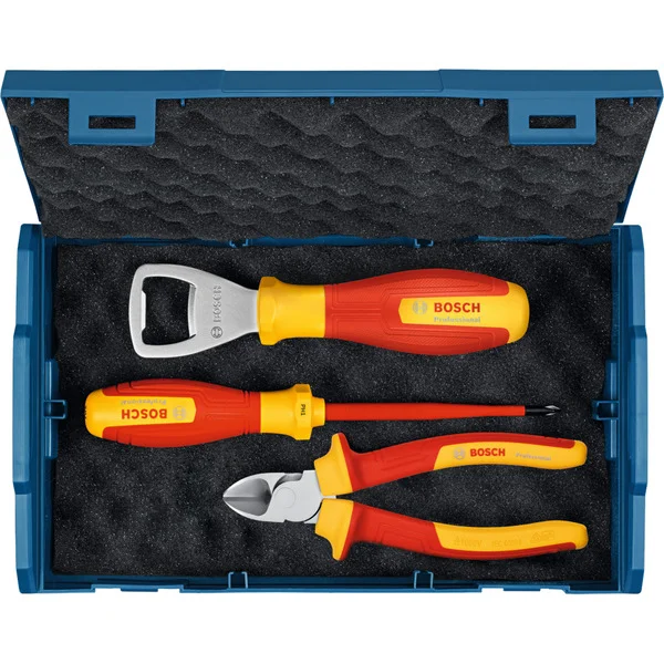 Bosch Professional PRO Handwerkzeug-Set in L-BOXX Mini, 3-teilig (blau)