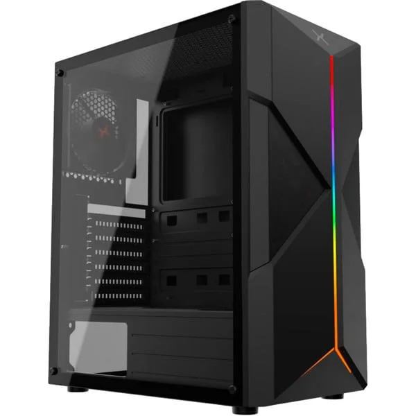 Krux Astral, Tower-Gehäuse (schwarz, Tempered Glass)