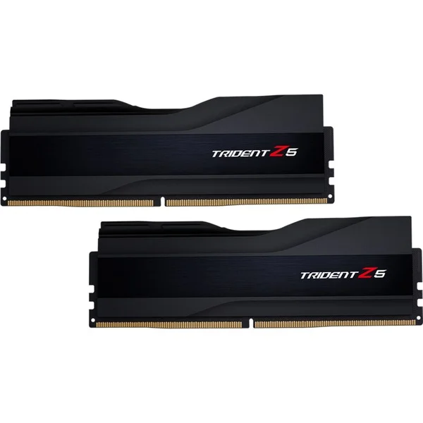 G.Skill DIMM 32 GB DDR5-6400 (2x 16 GB) Dual-Kit, Arbeitsspeicher (schwarz (matt), F5-6400J3239G16GX2-TZ5K, Trident Z5, INTEL XMP)