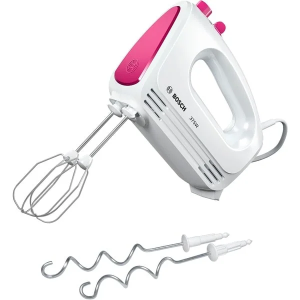 Bosch Home Handmixer CleverMixx FUN MFQ2210P (weiß/lila, 375 Watt)