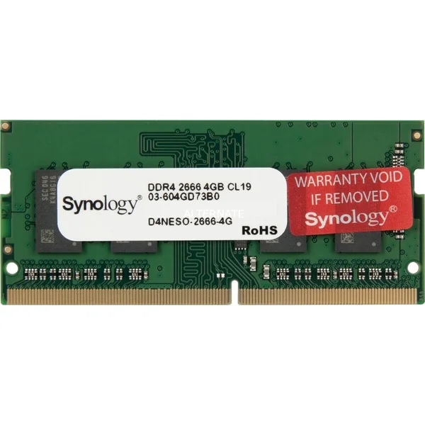Synology DIMM 4 GB DDR4-2666 , Arbeitsspeicher (D4NESO-2666-4G)