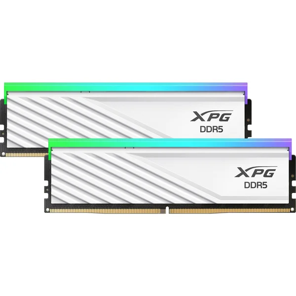 ADATA DIMM 32 GB DDR5-6000 (2x 16 GB) Dual-Kit, Arbeitsspeicher (weiß, AX5U6000C3616G-DTLABRWH, XPG Lancer Blade RGB, INTEL XMP, AMD EXPO)
