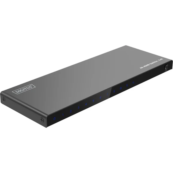 Digitus 4K HDMI Splitter, 1x8 (schwarz, mit Downscaler)