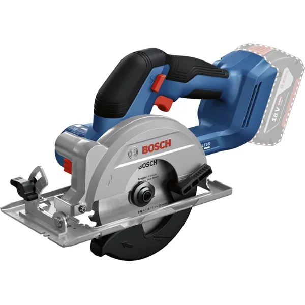 Bosch Professional Akku-Handkreissäge GKS 18V-51 Professional solo, 18Volt (blau/schwarz, ohne Akku und Ladegerät, Ø 140mm, in L-BOXX)