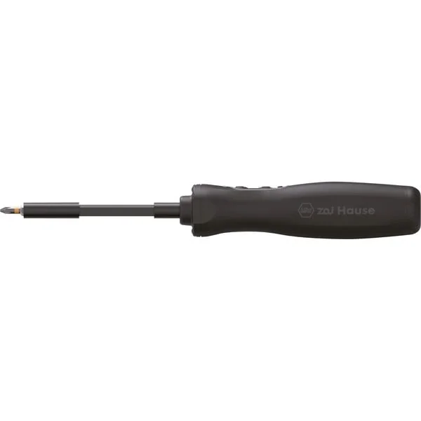 Wiha zai Hause E-Schraubendreher, Schrauber (schwarz, Li-Ion-Akku 3,6Volt 1,5Ah, 8 Bits und Verlängerung)
