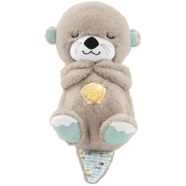 Fisher-Price Schlummer-Otter - Musik-Kuscheltier für Babys und Kleinkinder (hellbraun)