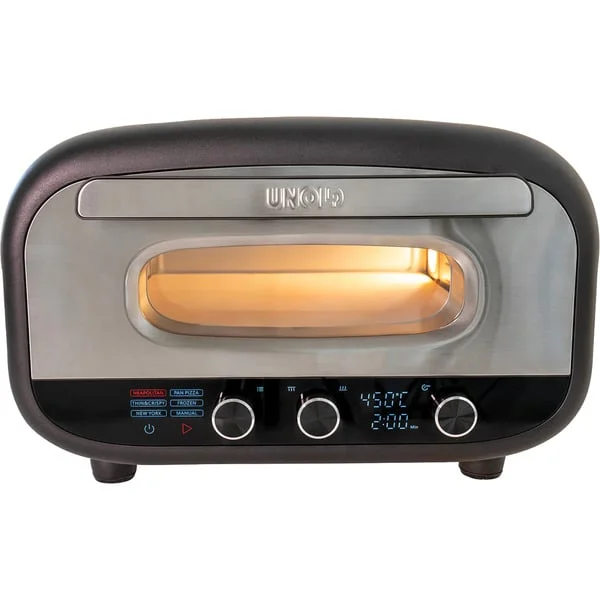Unold Pizzaofen Alfredo (edelstahl/schwarz, 1.700 Watt, für Pizzen bis ca. Ø 30cm)
