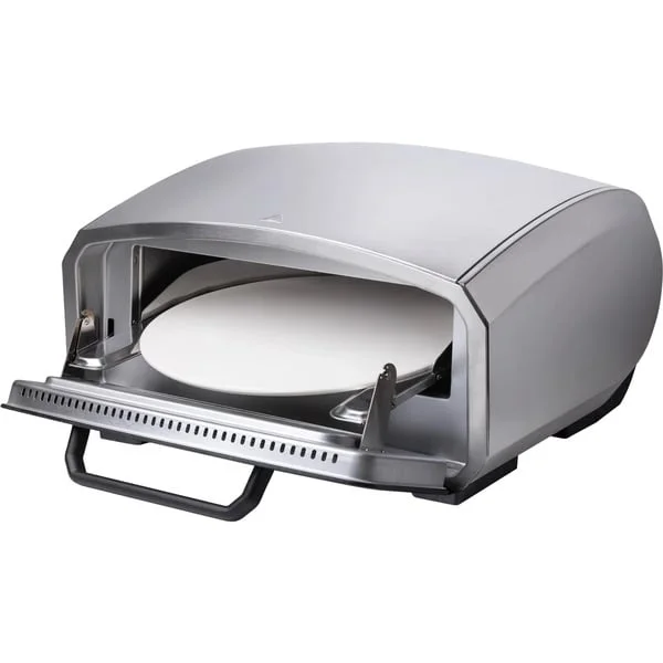 Unold Pizzaofen Enzo (edelstahl/schwarz, 2.100 Watt, für Pizzen bis ca. Ø 32cm)