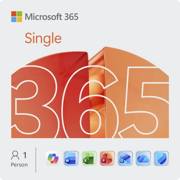 Microsoft Office M365 Single1 Person , Office-Software (Deutsch, 1 Jahr für PC und MAC)