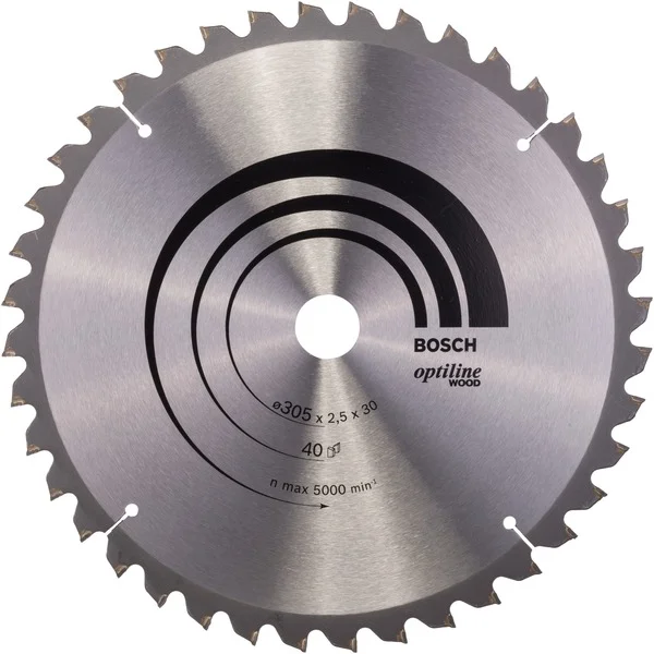 Bosch Professional PRO Wood Kreissägeblatt, Ø 305mm, 40Z (Bohrung 30mm, für Kapp- & Gehrungssägen)