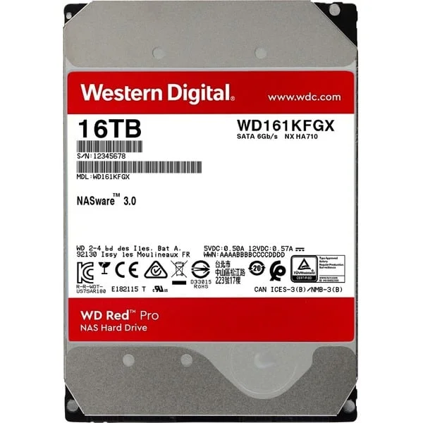 WD Red Pro 16 TB, Festplatte (SATA 6 Gb/s, 3,5")