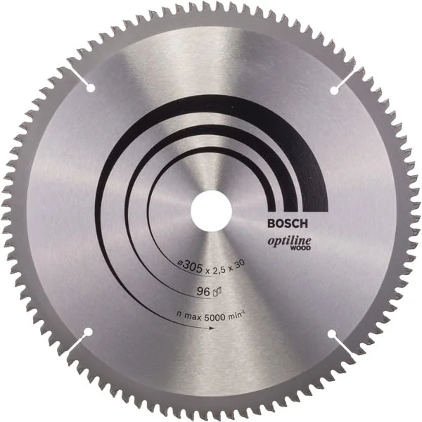 Bosch Professional PRO Wood Kreissägeblatt, Ø 305mm, 96Z (Bohrung 30mm, für Kapp- & Gehrungssägen)