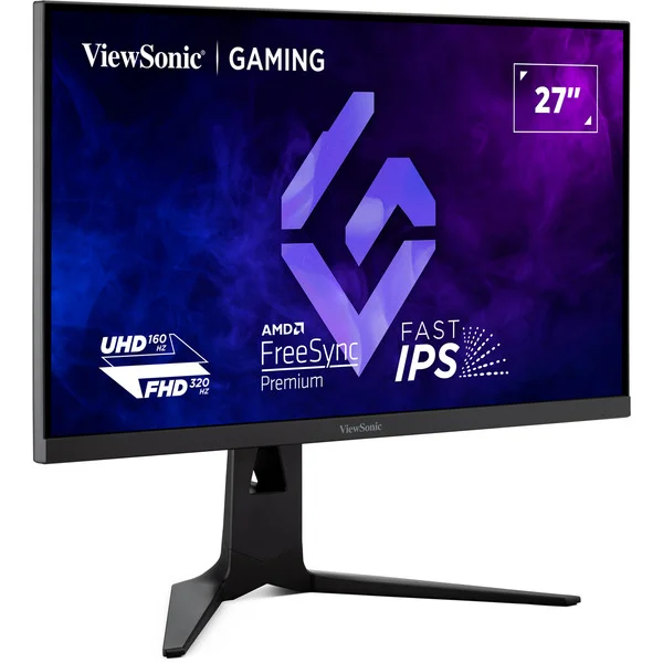 ViewSonic XG275D1-4K, Gaming-Monitor (68.6 cm (27 Zoll), schwarz, UltraHD/4K, Fast-IPS, Dual-Mode FHD 320Hz / 4K 160Hz, 160Hz Panel)