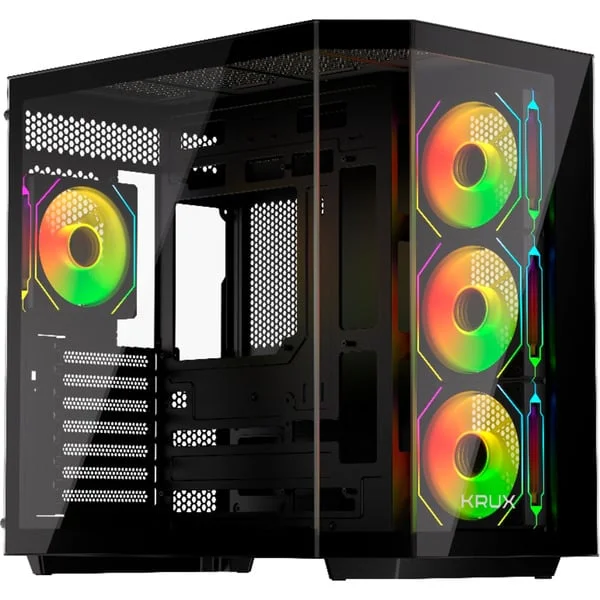 Krux Empero, Tower-Gehäuse (schwarz, Tempered Glass x 2)