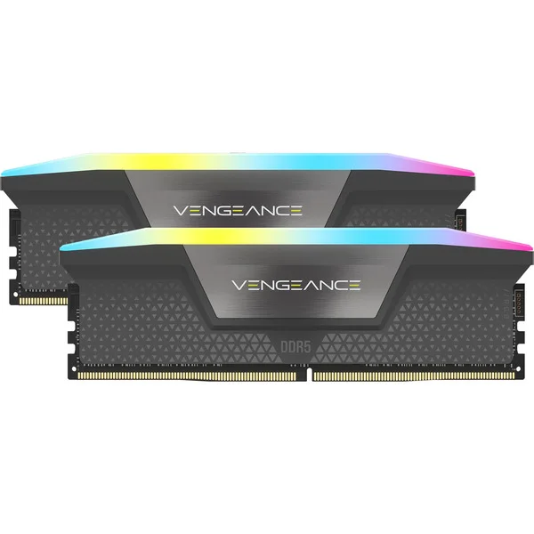 Corsair DIMM 32 GB DDR5-6000 (2x 16 GB) Dual-Kit, Arbeitsspeicher (schwarz, CMH32GX5M2B6000Z28, Vengeance RGB, INTEL XMP, AMD EXPO)