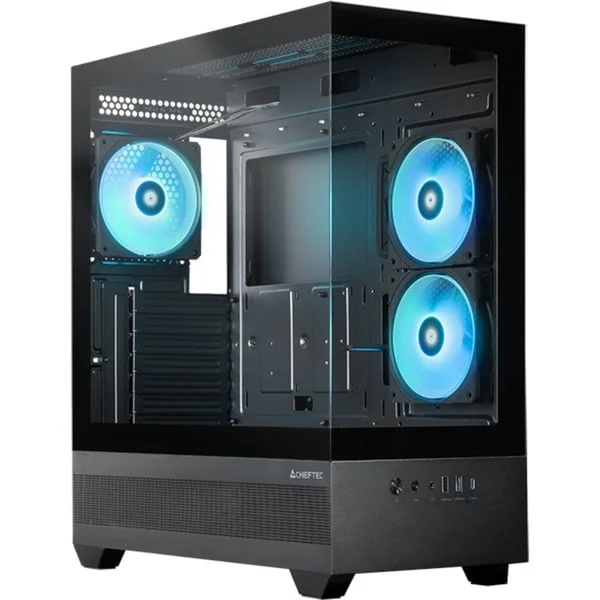 Chieftec VISTA GT-01B-OP, Tower-Gehäuse (schwarz, Tempered Glass x 2)