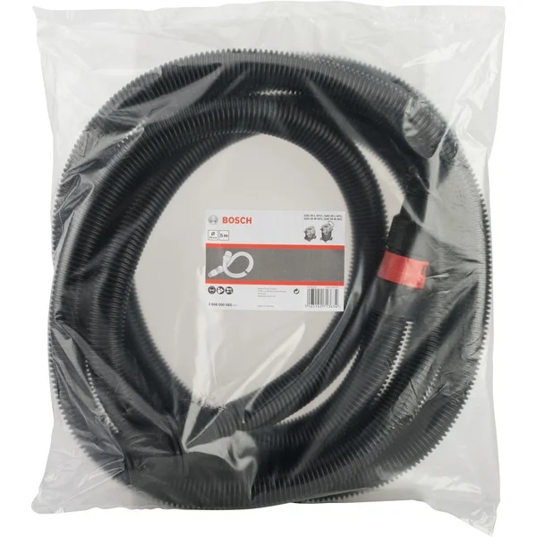 Bosch Professional Schlauch mit Bajonettverschluss, DN 35 (schwarz, 5 Meter, inkl. Werkzeugmuffe)