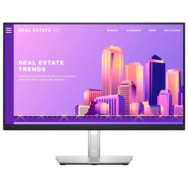 Dell P2422H Generalüberholt, LED-Monitor (61 cm (24 Zoll), schwarz/silber, FullHD, IPS, USB-Hub)