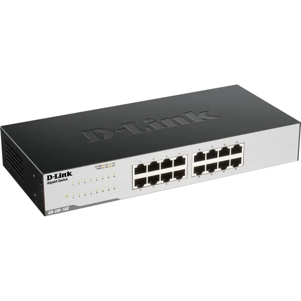 D-Link GO-SW-16G, Switch (schwarz)