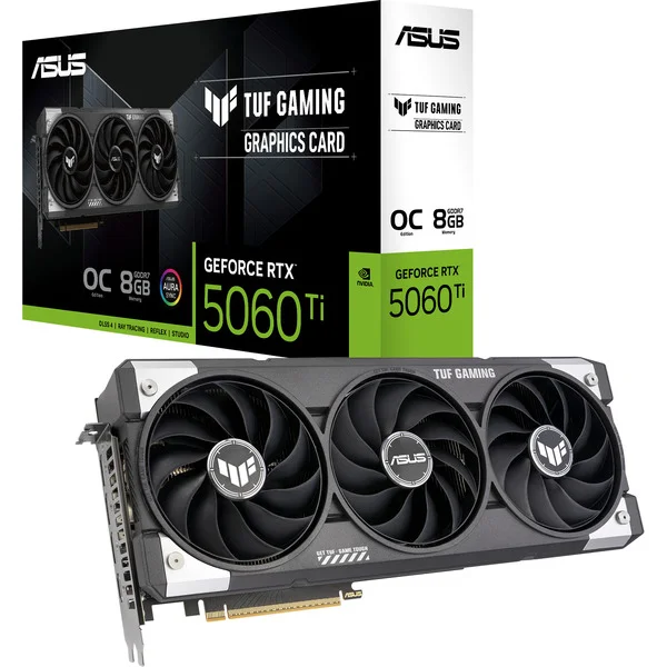ASUS GeForce RTX 5060 Ti TUF GAMING OC 8GB, Grafikkarte (DLSS 5, 3x DisplayPort, 1x HDMI 2.1)