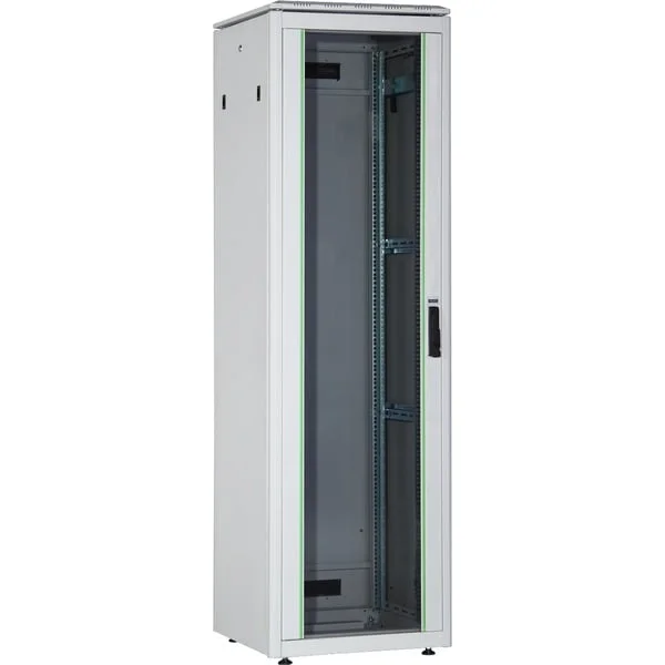Digitus 483-mm-Netzwerkschrank, 22HE, IT-Schrank (hellgrau, 22 Höheneinheiten)