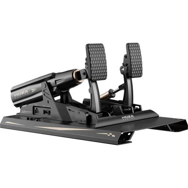 MOZA mBooster Pedal Set (mit CRP2 Gaspedal), Pedale (schwarz)