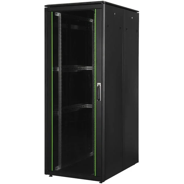 Digitus Netzwerkschrank Unique Serie - 800x1200 mm (BxT), IT-Schrank (schwarz, 42 Höheneinheiten)