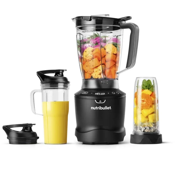 nutribullet SmartSense 1500 Combo Standmixer NBF550DG (dunkelgrau, 1.500 Watt, 1,89 Liter & 0,946 Liter & 0,71 Liter)