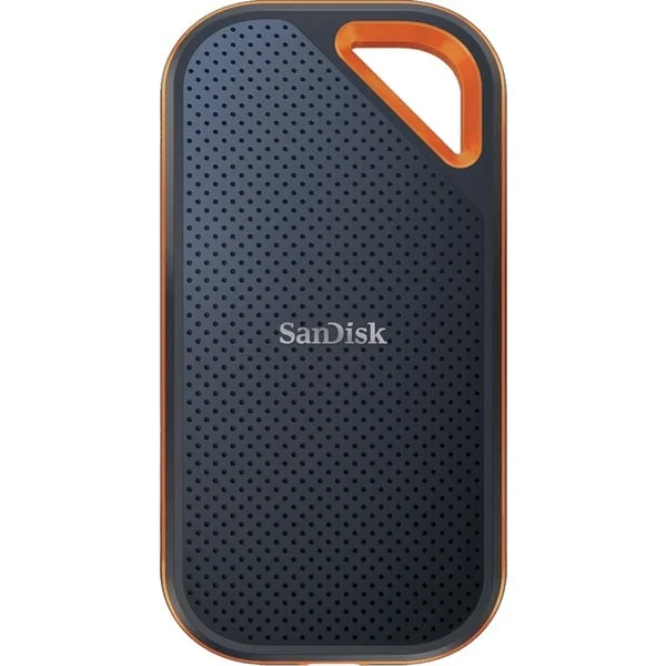 SanDisk Extreme PRO Portable SSD V2 1 TB, Externe SSD (schwarz/orange, USB-C 3.2 Gen 2x2 (20 Gbit/s))