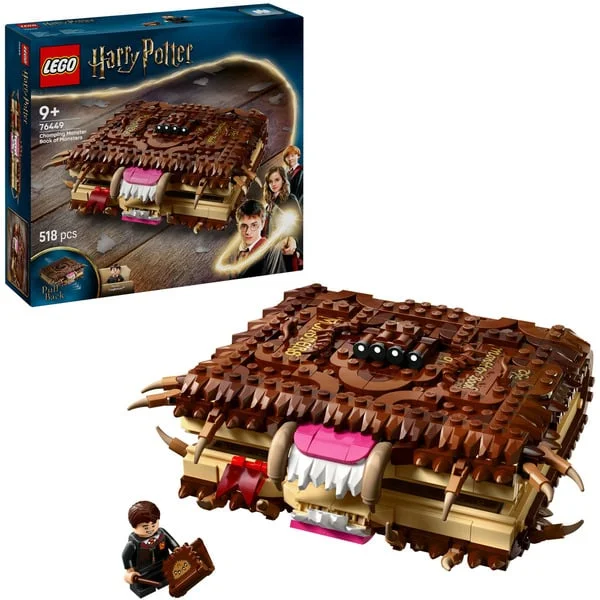 LEGO 76449 Harry Potter Beißendes Monsterbuch der Monster, Konstruktionsspielzeug