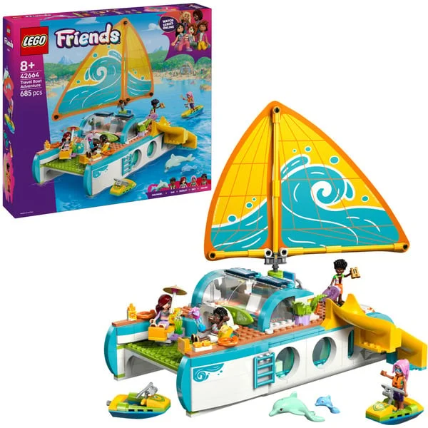 LEGO 42664 Friends Segelabenteuer, Konstruktionsspielzeug