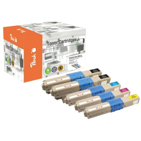 Peach Toner Spar Pack Plus 111911 (kompatibel zu OKI 44973533-6)
