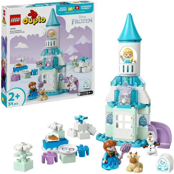LEGO 10455 DUPLO Disney Annas und Elsas Party im Eispalast, Konstruktionsspielzeug
