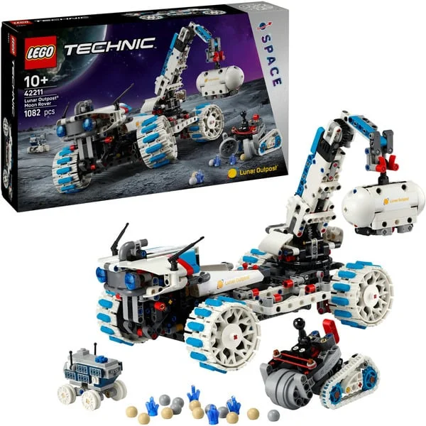 LEGO 42211 Technic Lunar Outpost Mondrover-Raumfahrzeug, Konstruktionsspielzeug