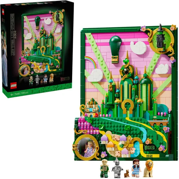 LEGO 75685 Wicked Emerald City Wandkunst, Konstruktionsspielzeug